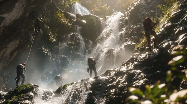 Aventure extrême: canyoning pyrénées atlantique